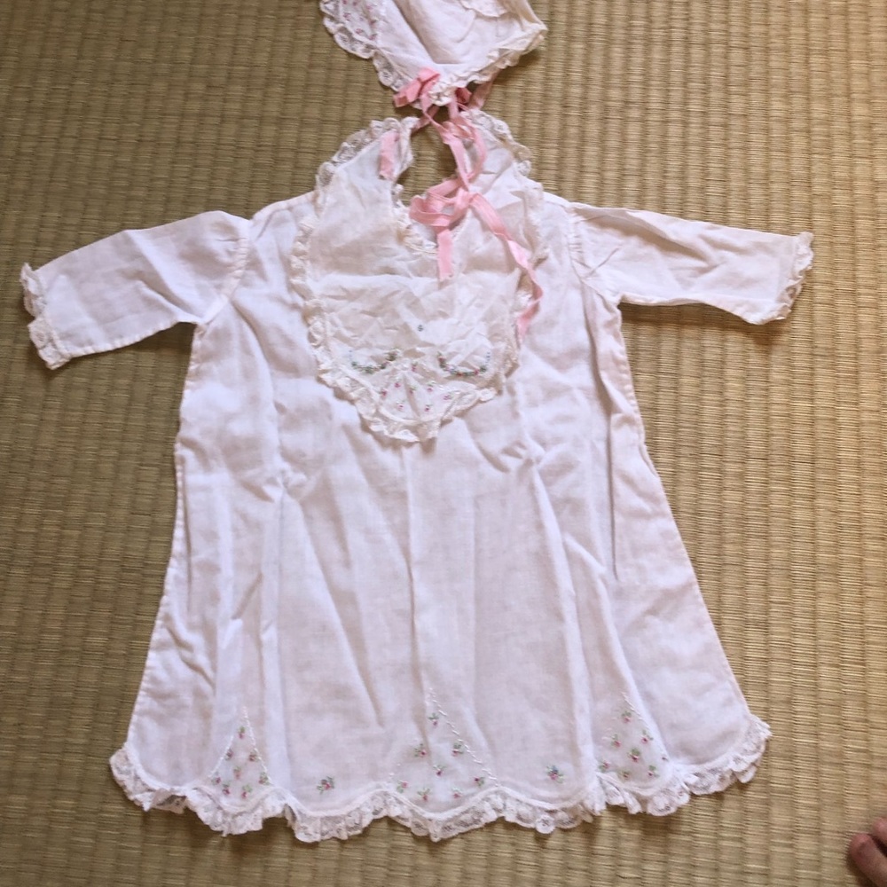 Vintage Newborn Dress Set